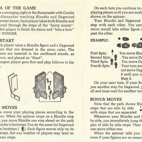 Blondie Hurry Scurry Game - Vintage Board Game - Picture 4 of 5